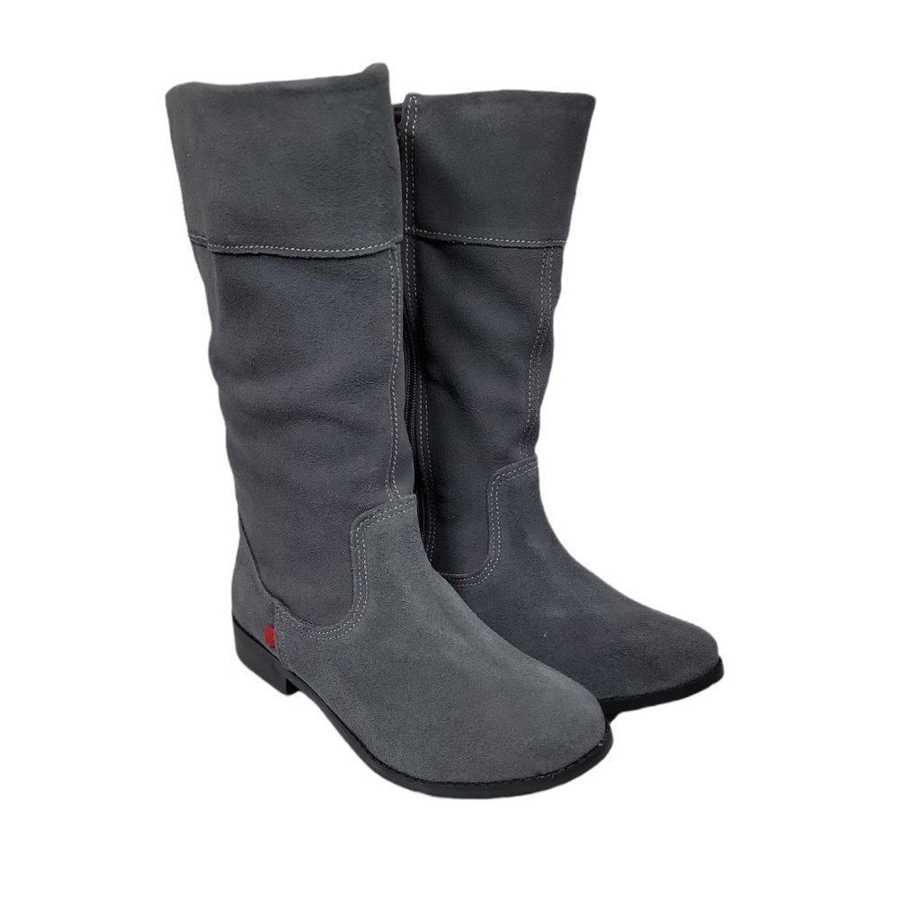 Marc Joseph New York Girls High Top Riding Boot Ankle Grey/Suede Size US 2